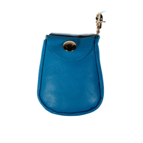 Poop bag in pelle celeste - immagine 2