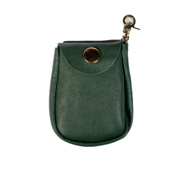 Poop bag in pelle verde - immagine 2
