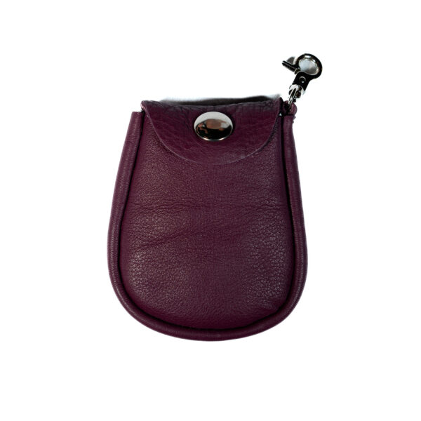 Poop bag in pelle viola - immagine 2