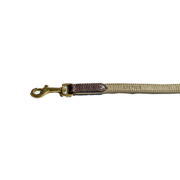 Guinzaglio in pelle taupe