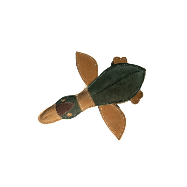 Gioco in camoscio, imbottito in cotone a forma di anatra